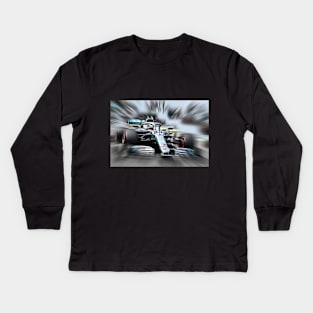 Lewis Hamilton World Champion 2008 - 2014 - 2015 - 2017 - 2018 - 2019 - 2020 Kids Long Sleeve T-Shirt